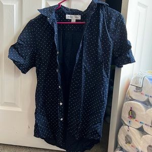 blue dot dress shirt